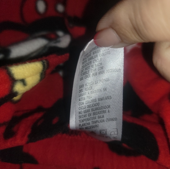 Womens plus sz 2X Disney Mickey Mouse Flannel Pajamas Set - Picture 2 of 6